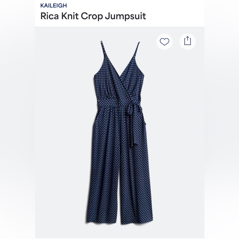 Kaileigh Rica Knit crop jumpsuit